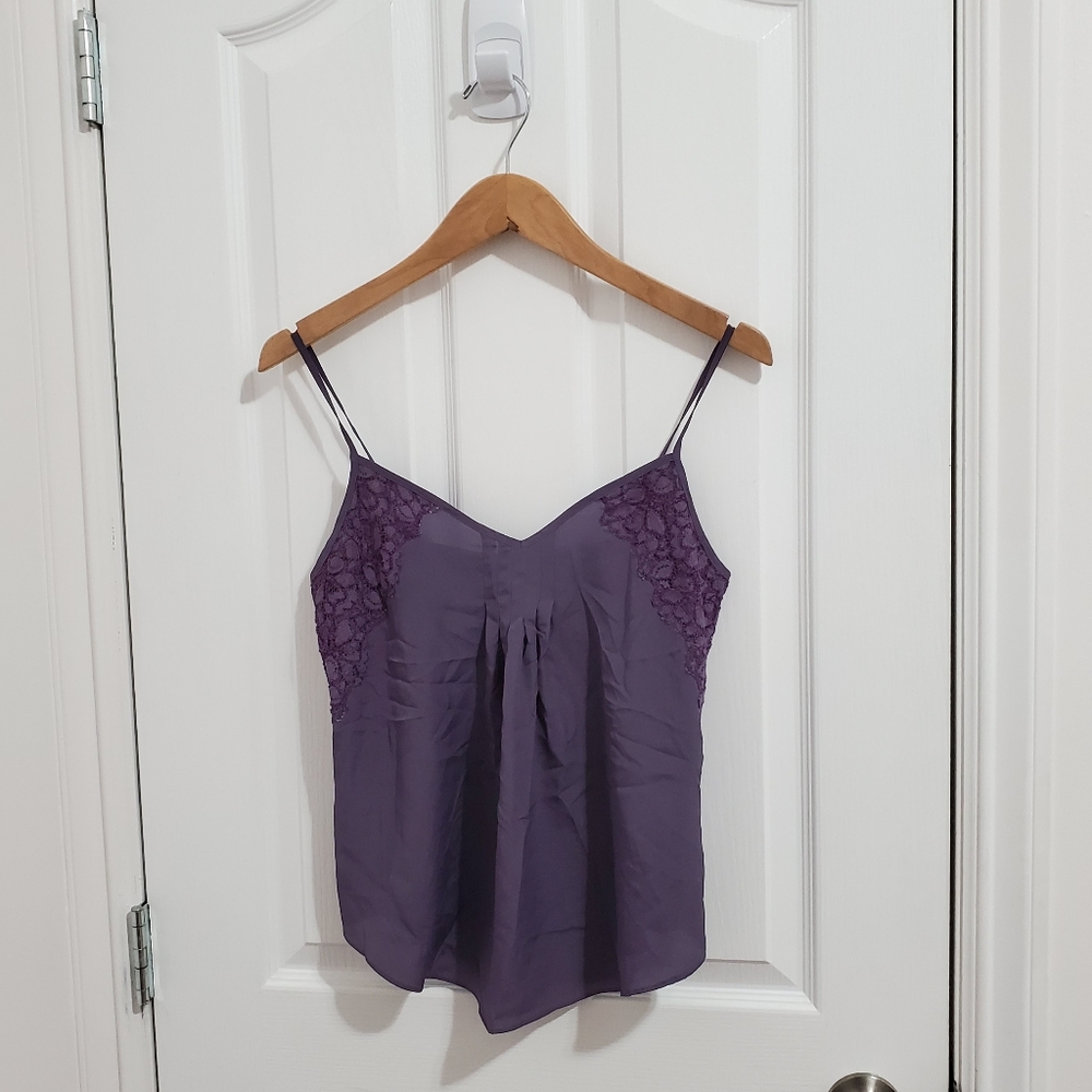 Aritzia Talula Lace Trim Waverly Purple Camisole